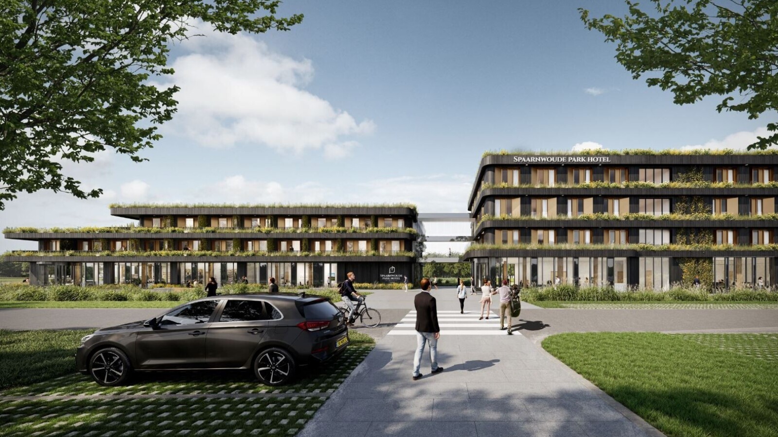 Nieuwbouw duurzaam en natuurinclusief Spaarnwoude Park Hotel in Velzen-Zuid